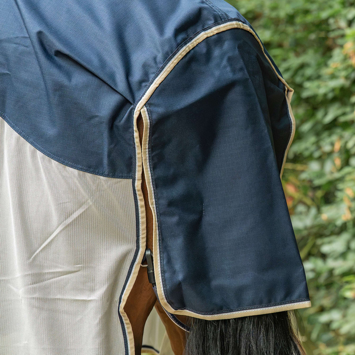 Velder Horsewear Premium Fliegendecke Waterproof-Top Navy/Pearl Silver