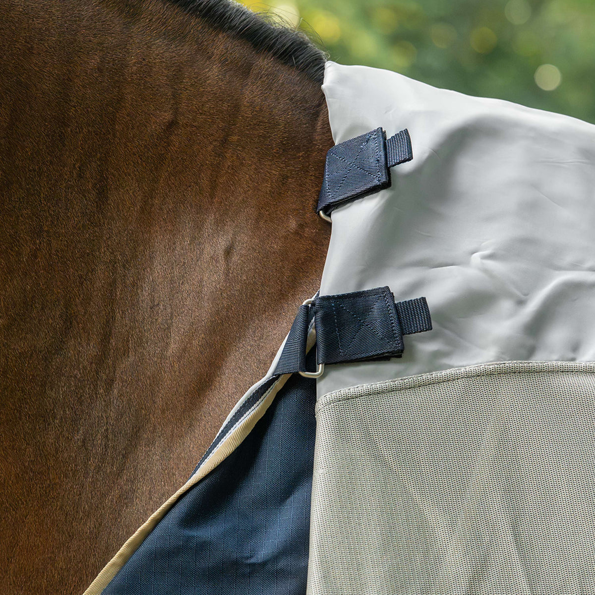 Velder Horsewear Premium Fliegendecke Waterproof-Top Navy/Pearl Silver