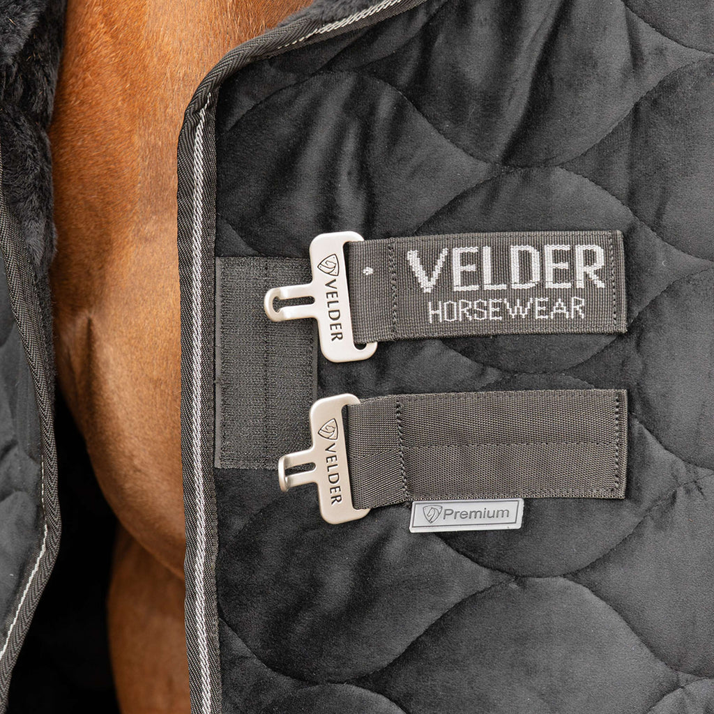 Velder Horsewear Premium Pony Showdecke Satin Glow Black Night