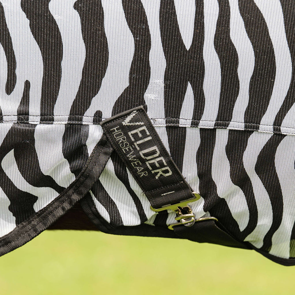Velder Horsewear Essentials Pony Fliegendecke mit Halsteil Zebra Schwarz/Weiß