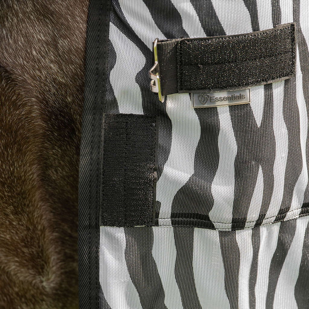 Velder Horsewear Essentials Pony Fliegendecke mit Halsteil Zebra Schwarz/Weiß