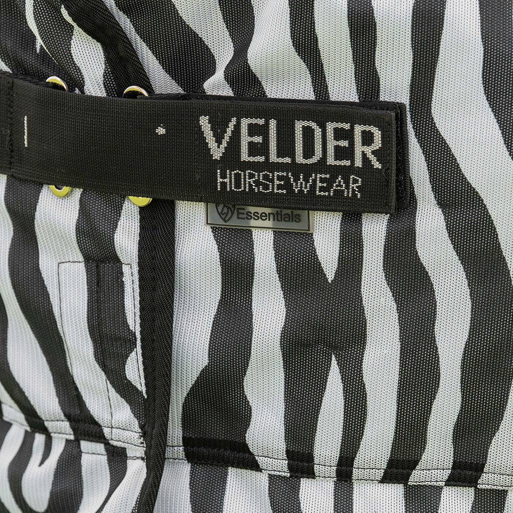Velder Horsewear Essentials Fliegendecke mit Halsteil Zebra Schwarz/Weiß