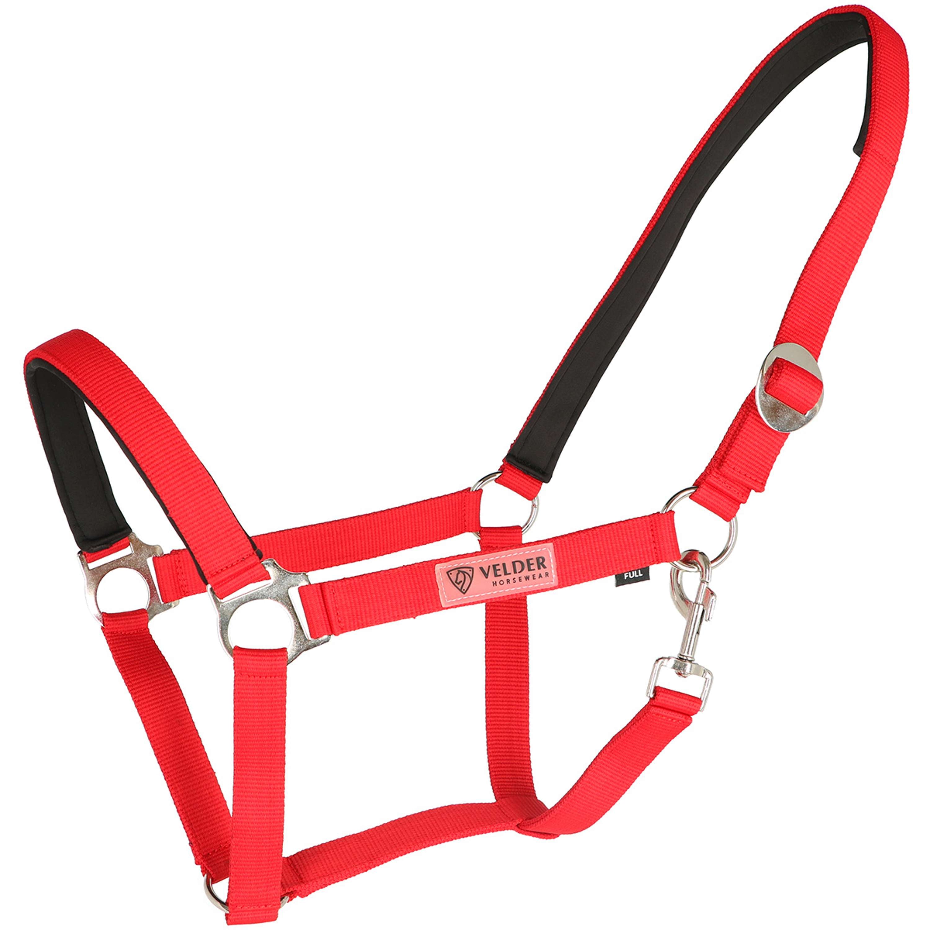 Velder Horsewear Essentials Halfter Basic Padded High Risk Red