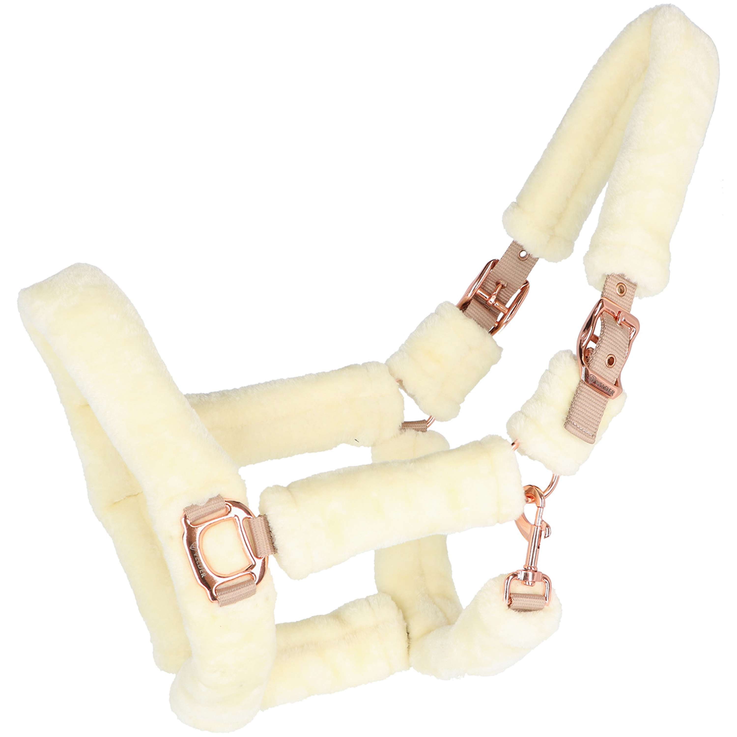 Velder Horsewear Premium Halfter Comfort Fur Natural/Rosé