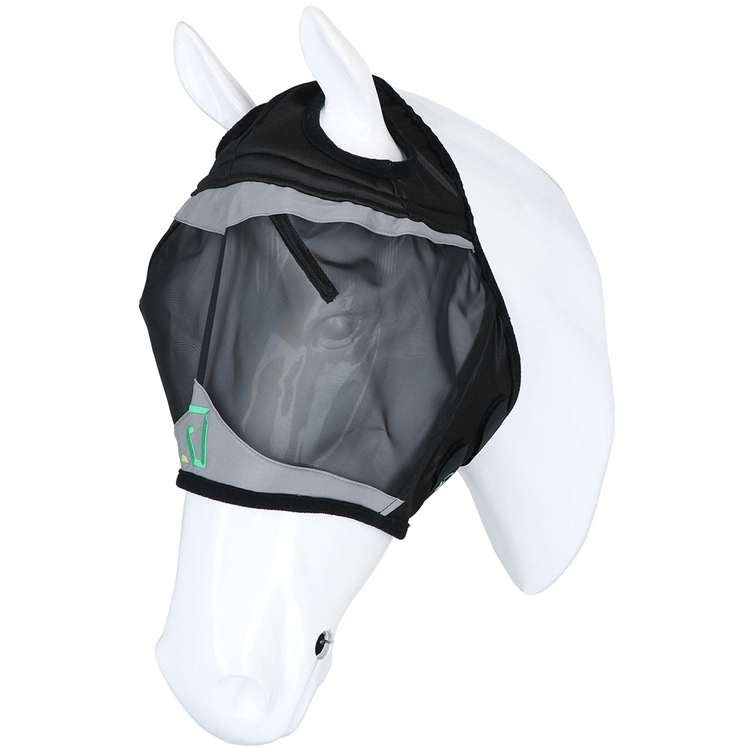 Agradi Horse Fliegenmaske Fine Mesh mit Ohrausschnitt Schwarz Agradi Horse Fliegenmaske Fine Mesh mit Ohrausschnitt Schwarz