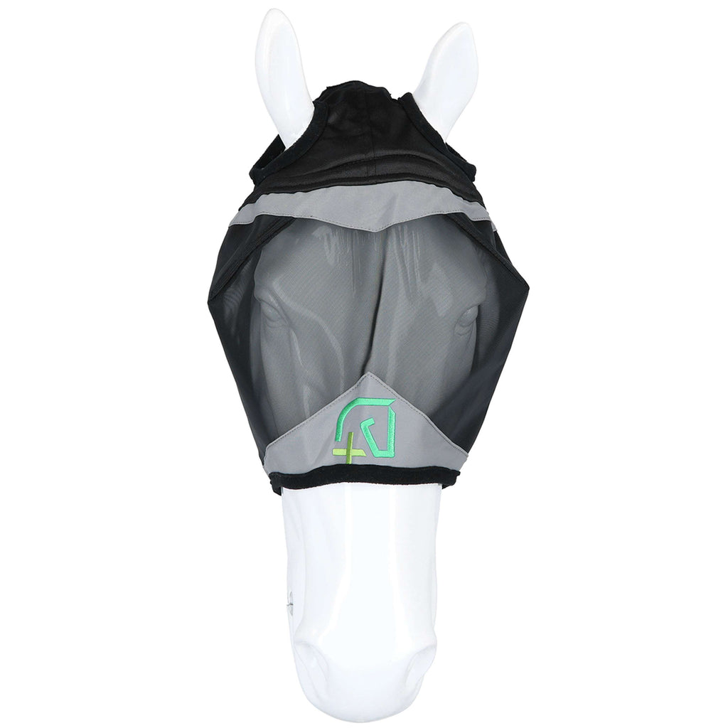 Agradi Horse Fliegenmaske Fine Mesh mit Ohrausschnitt Schwarz