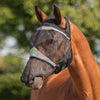 Agradi Horse Fliegenmaske Fine Mesh mit Ohrausschnitt und Nase Schwarz