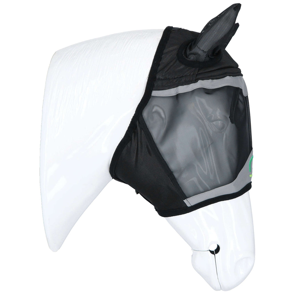 Agradi Horse Fliegenmaske Fine Mesh mit Ohren Schwarz