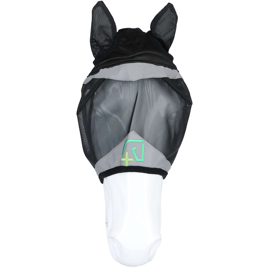Agradi Horse Fliegenmaske Fine Mesh mit Ohren Schwarz