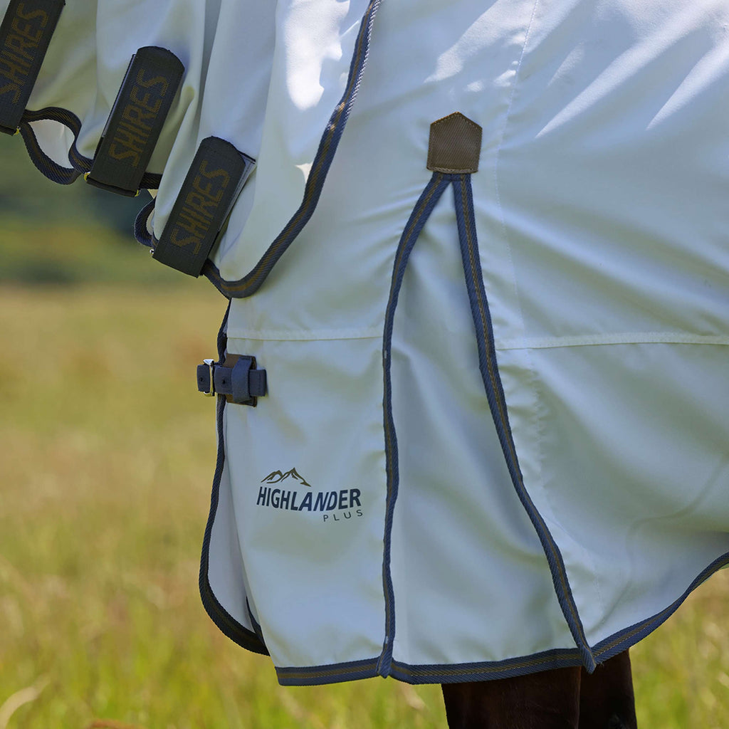 Highlander Plus by Shires Ekzemerdecke Sweet-Itch Combo Weiß/Airforce