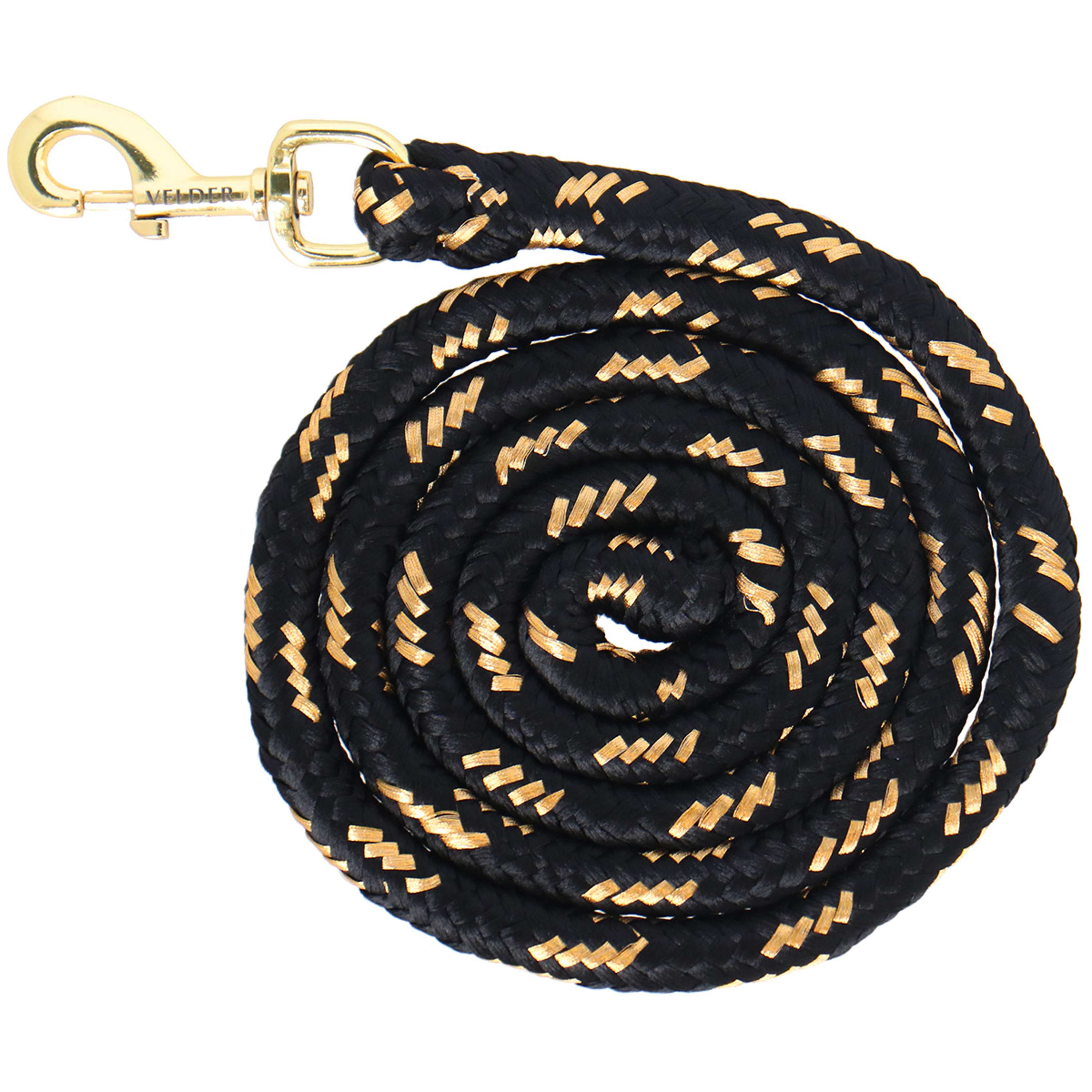 Velder Horsewear Führstrick Gold Schwarz