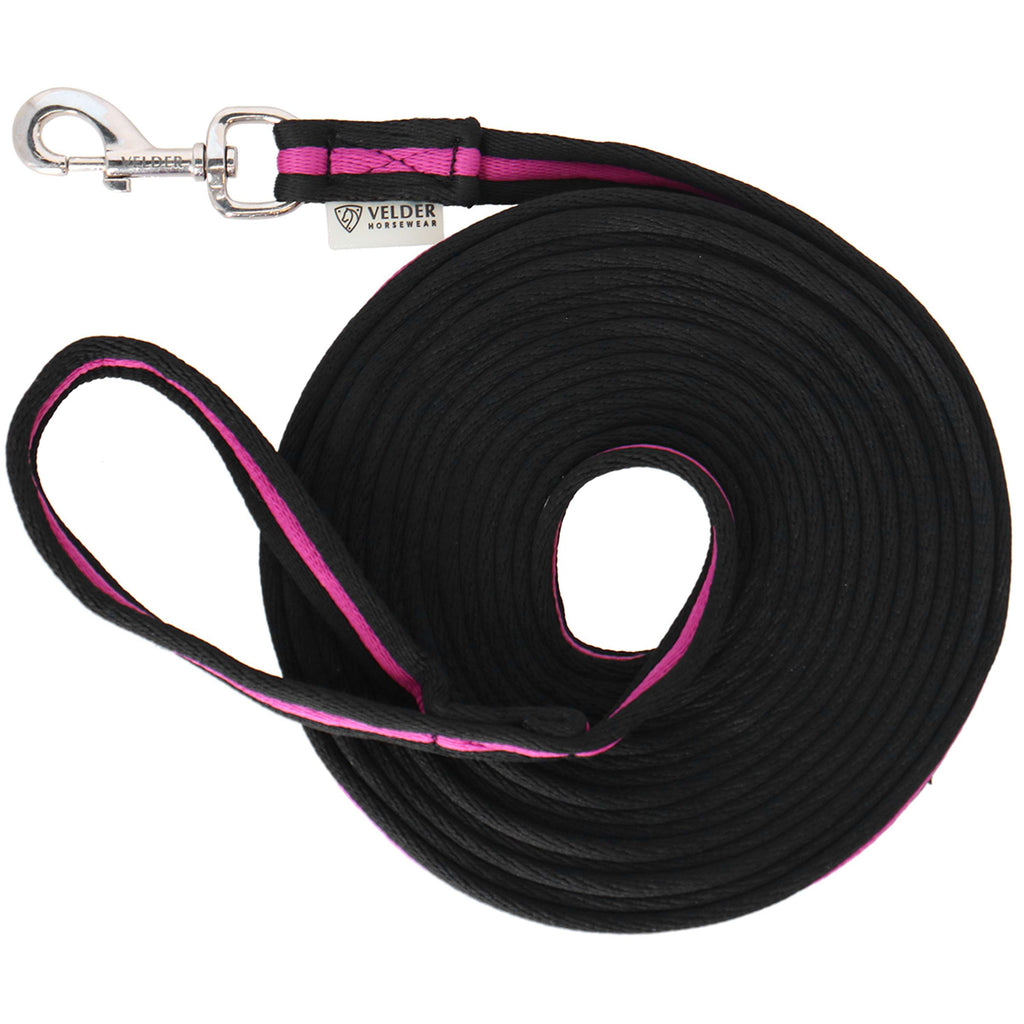 Velder Horsewear Longe Stripe Schwarz/Rosa