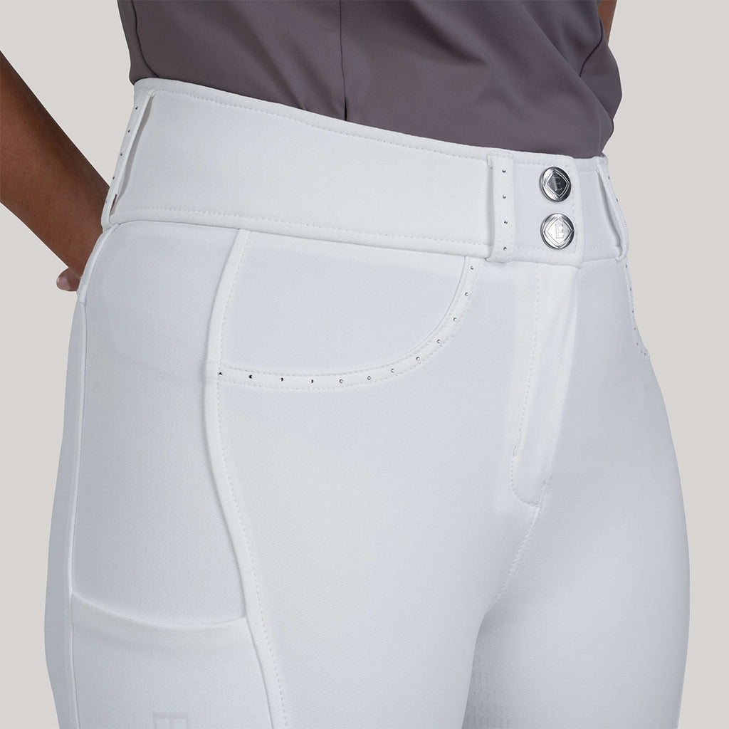 Elvera Equestrian Reithose Performance Bling Weiß