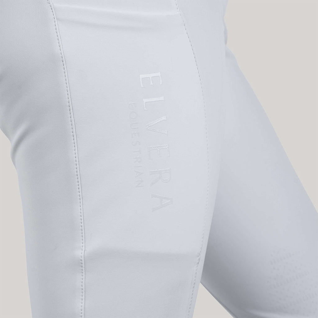 Elvera Equestrian Reithose Sensitive Pro Half Seat Weiß