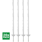 Agradi Power Weidepfahl Classic Doppel 105cm 20 Stück Weiß