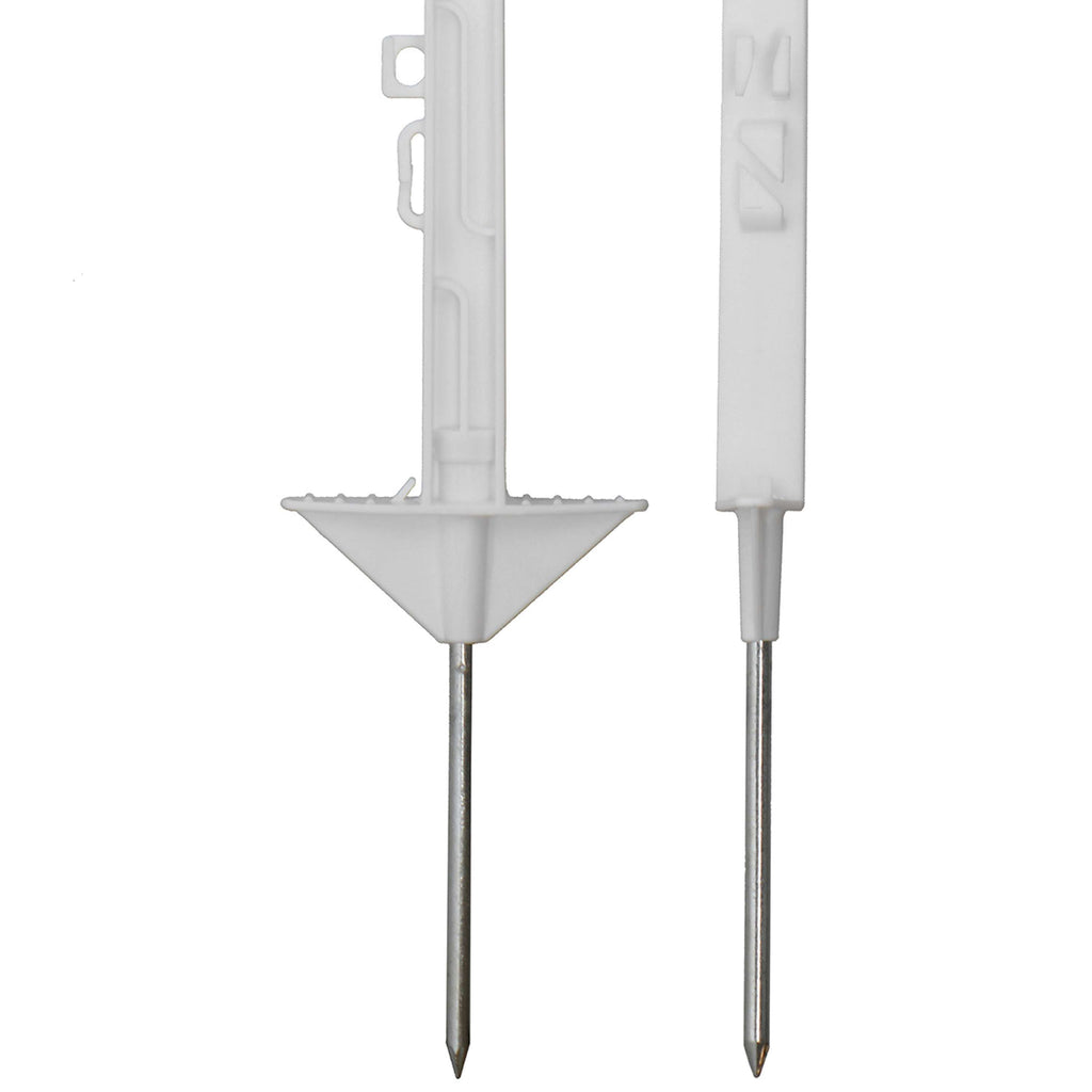 Agradi Power Weidepfahl Classic Doppel 105cm 20 Stück Weiß