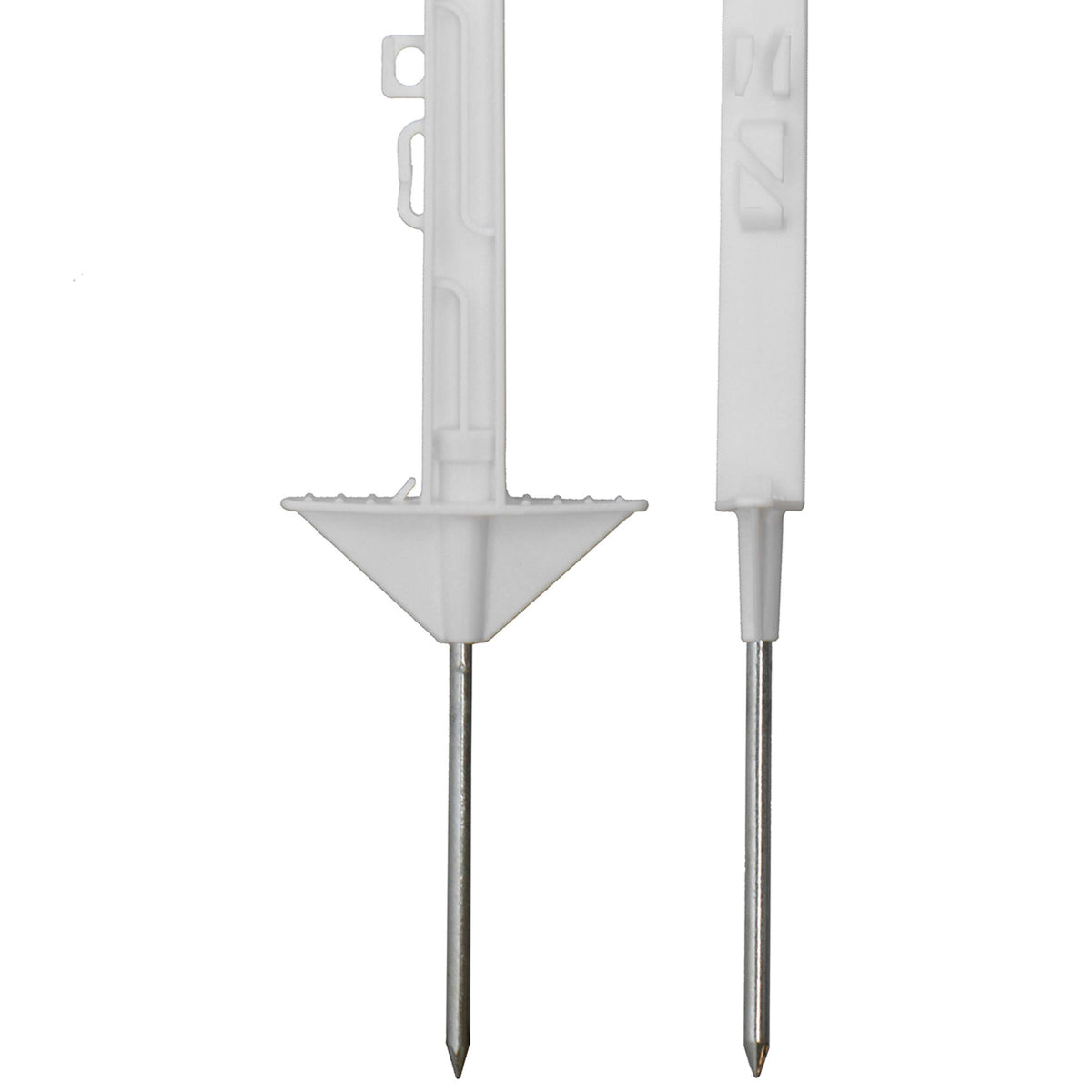 Agradi Power Weidepfahl Classic Doppel 105cm 20 Stück Weiß