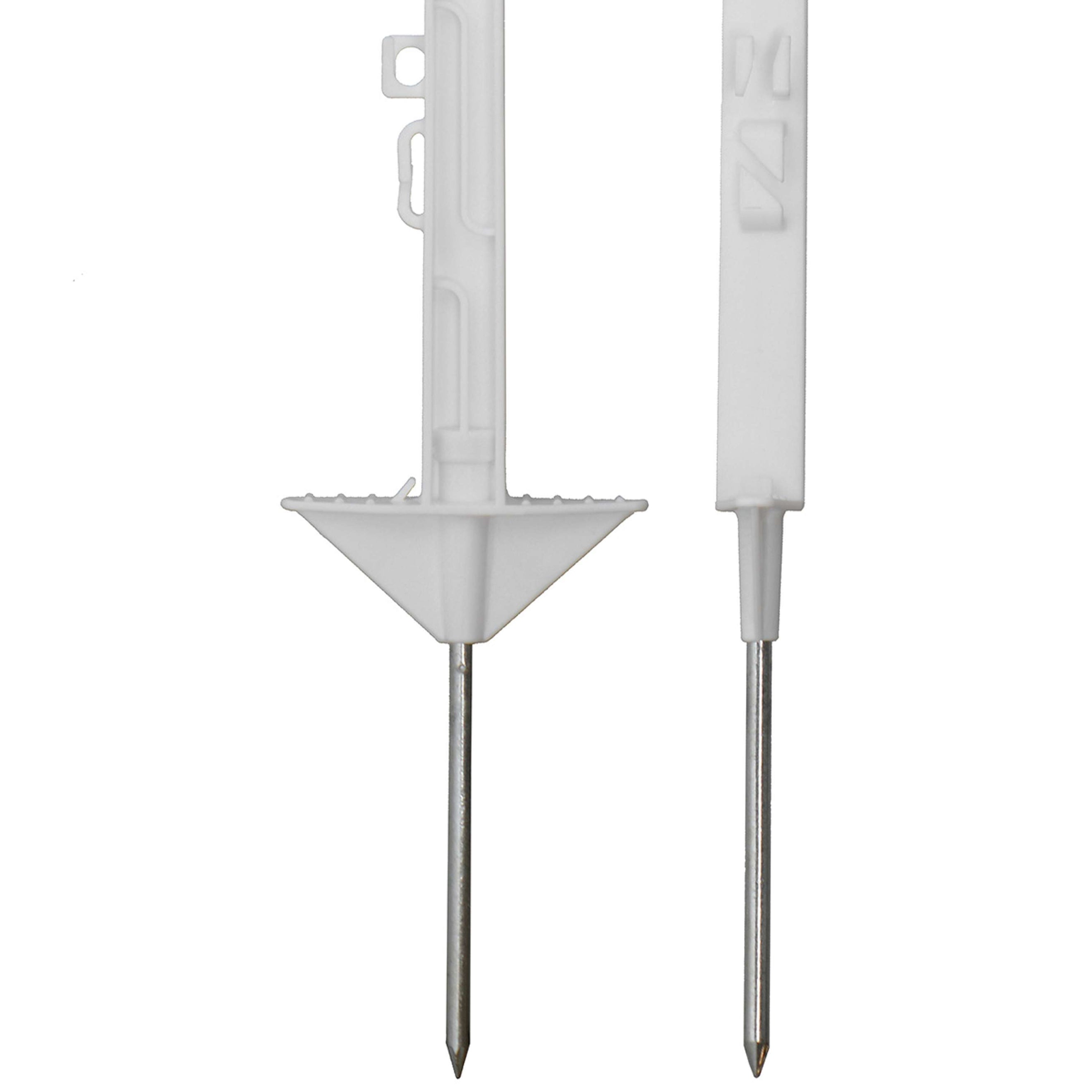 Agradi Power Weidepfahl Classic Doppel 105cm 20 Stück Weiß