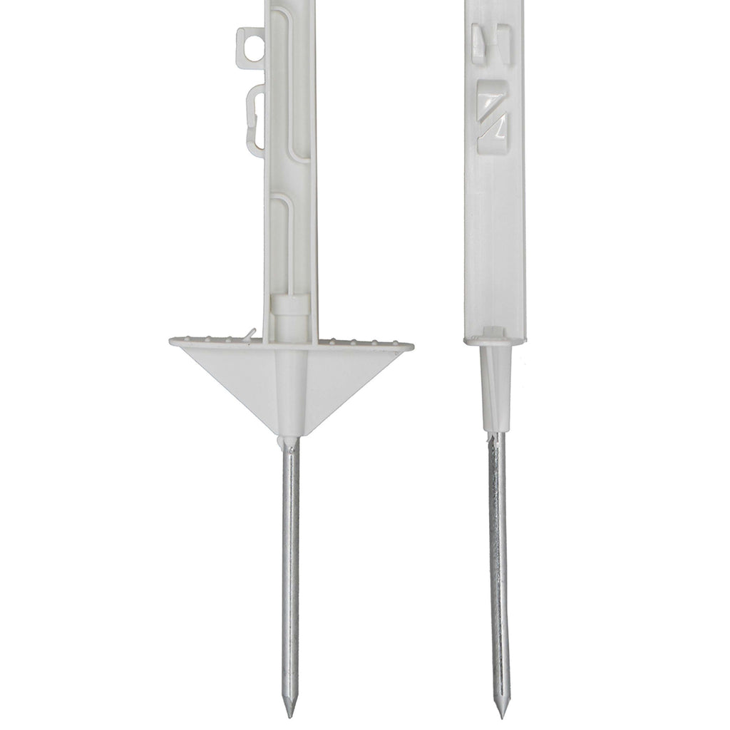 Agradi Power Weidepfahl Classic Doppel 150cm 20 Stück Weiß
