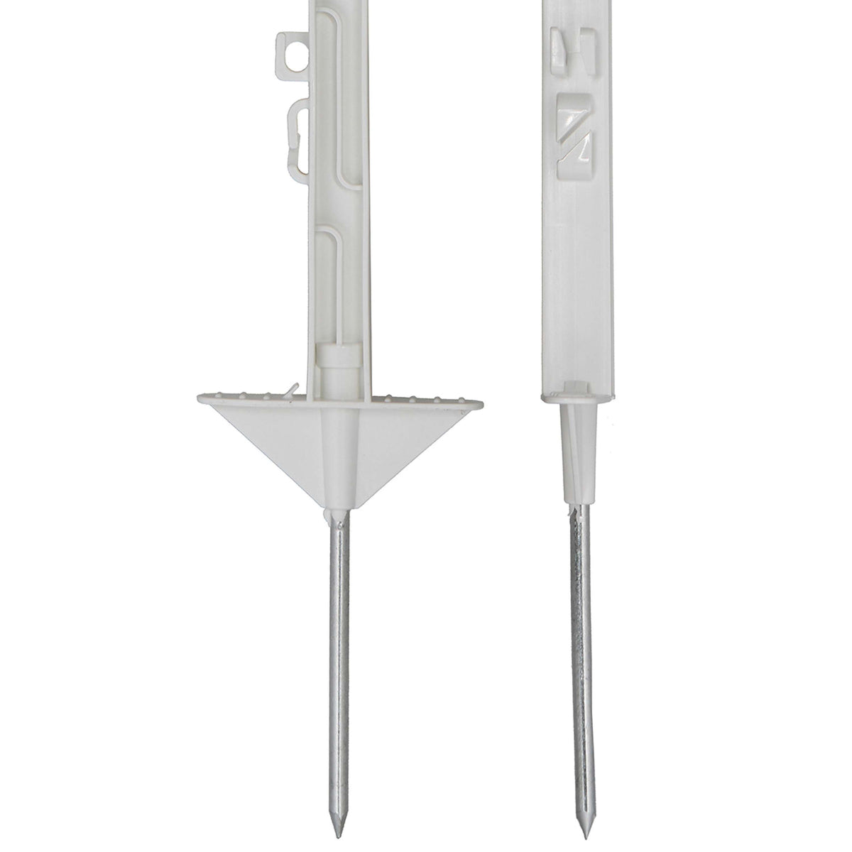 Agradi Power Weidepfahl Classic Doppel 150cm 20 Stück Weiß