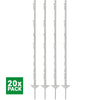 Agradi Power Weidepfahl Classic Doppel 125cm 20 Stück Weiß