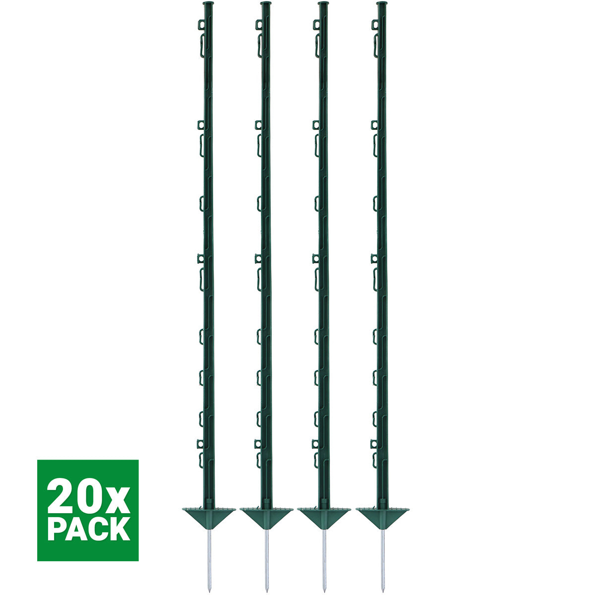 Agradi Power Weidepfahl Classic Doppel 125cm 20 Stück Grün