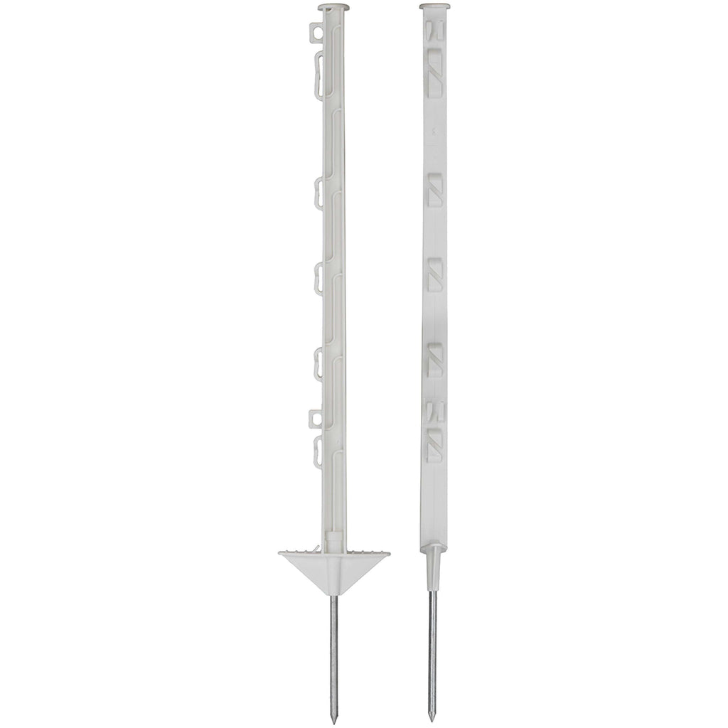 Agradi Power Weidepfahl Classic Doppel 75cm 20 Stück Weiß