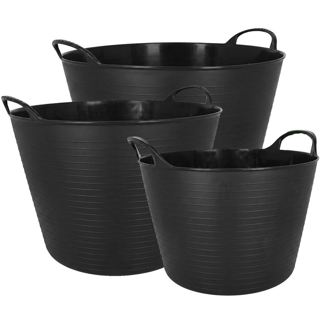 Agradi Horse Flexibler Eimer Schwarz