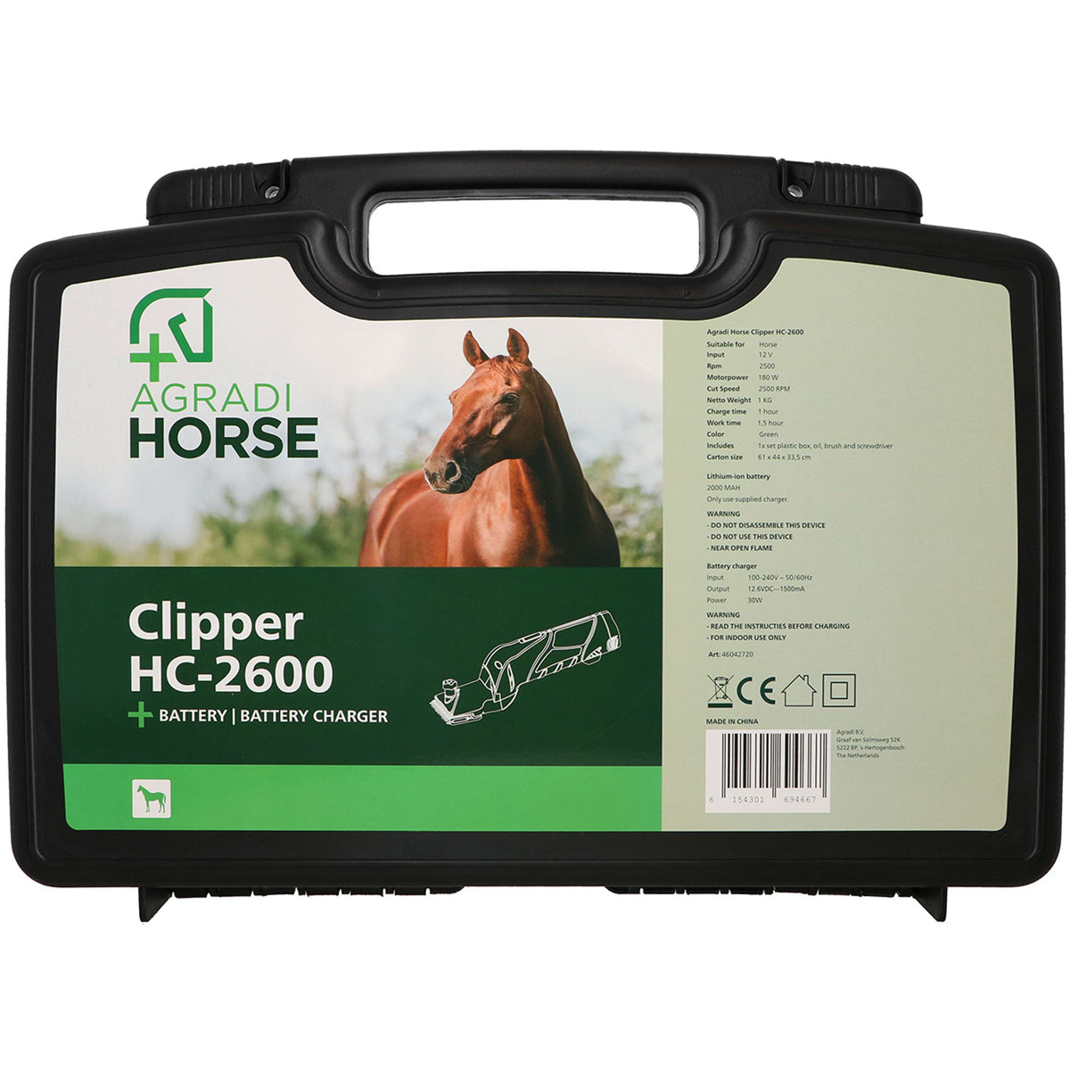 Agradi Horse Schermachine HC-2600 Grün