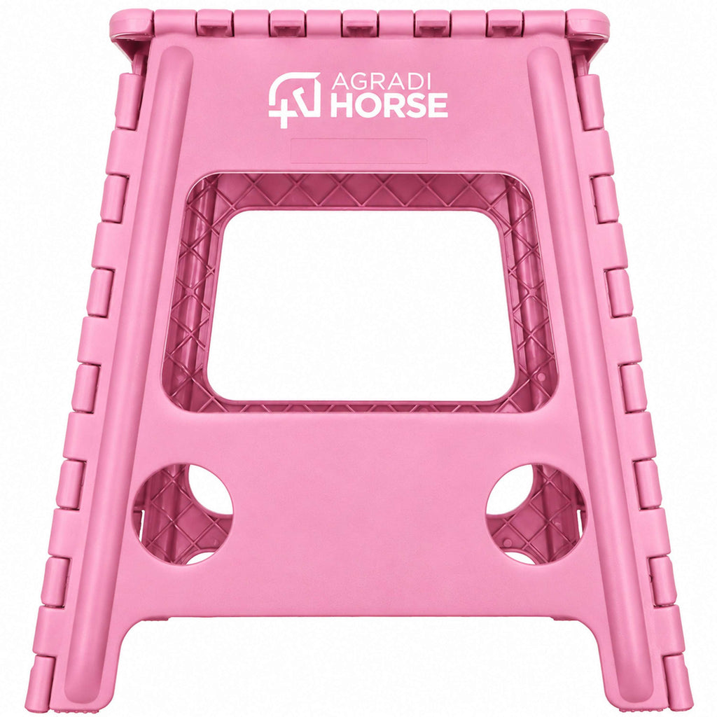 Agradi Horse Aufstiegshilfe Faltbar Rosa