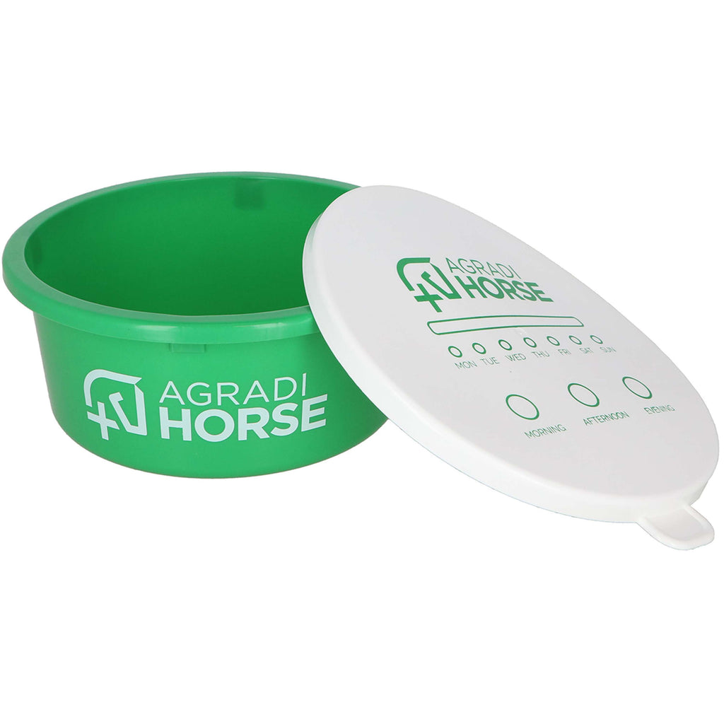 Agradi Horse Müslischale mit Deckel Grün