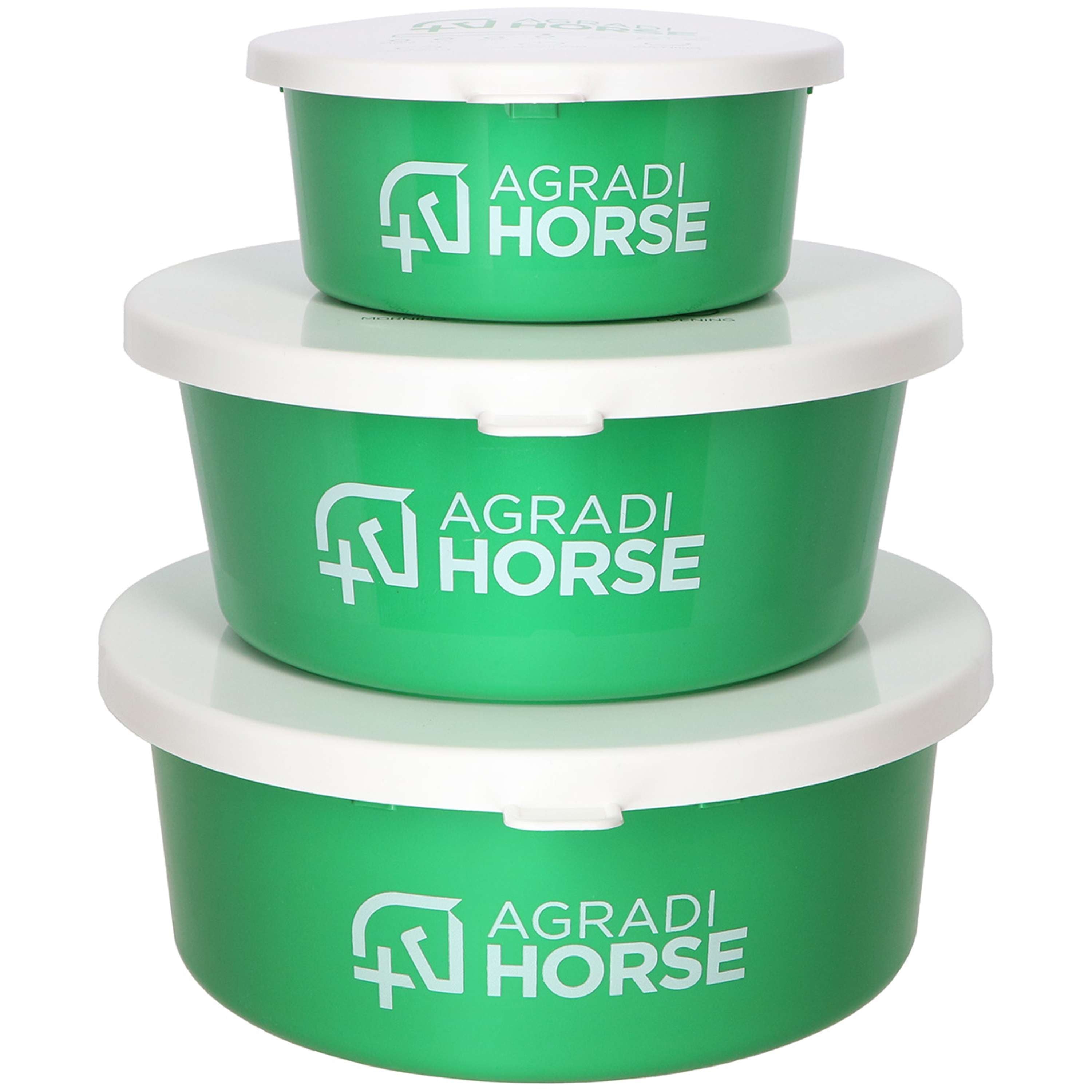 Agradi Horse Futtertrog mit Deckel Grün