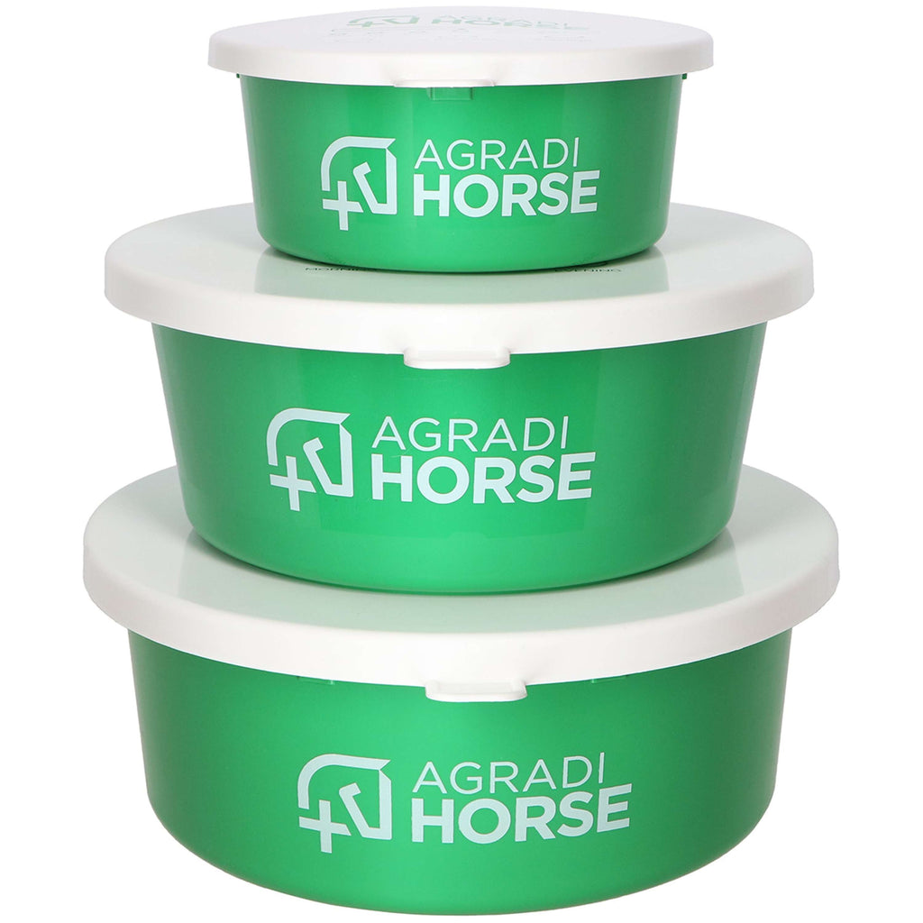 Agradi Horse Müslischale mit Deckel Grün