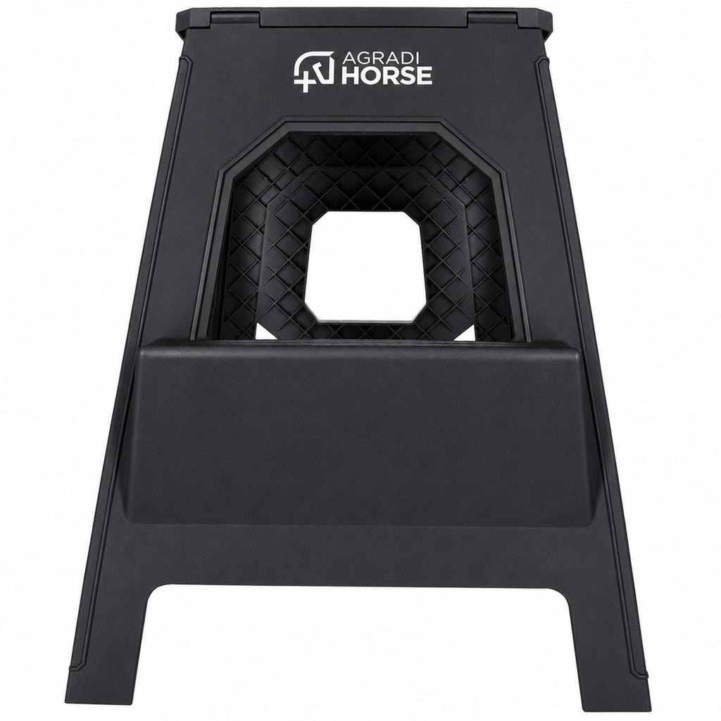 Agradi Horse Aufstiegshilfe Faltbar Schwarz