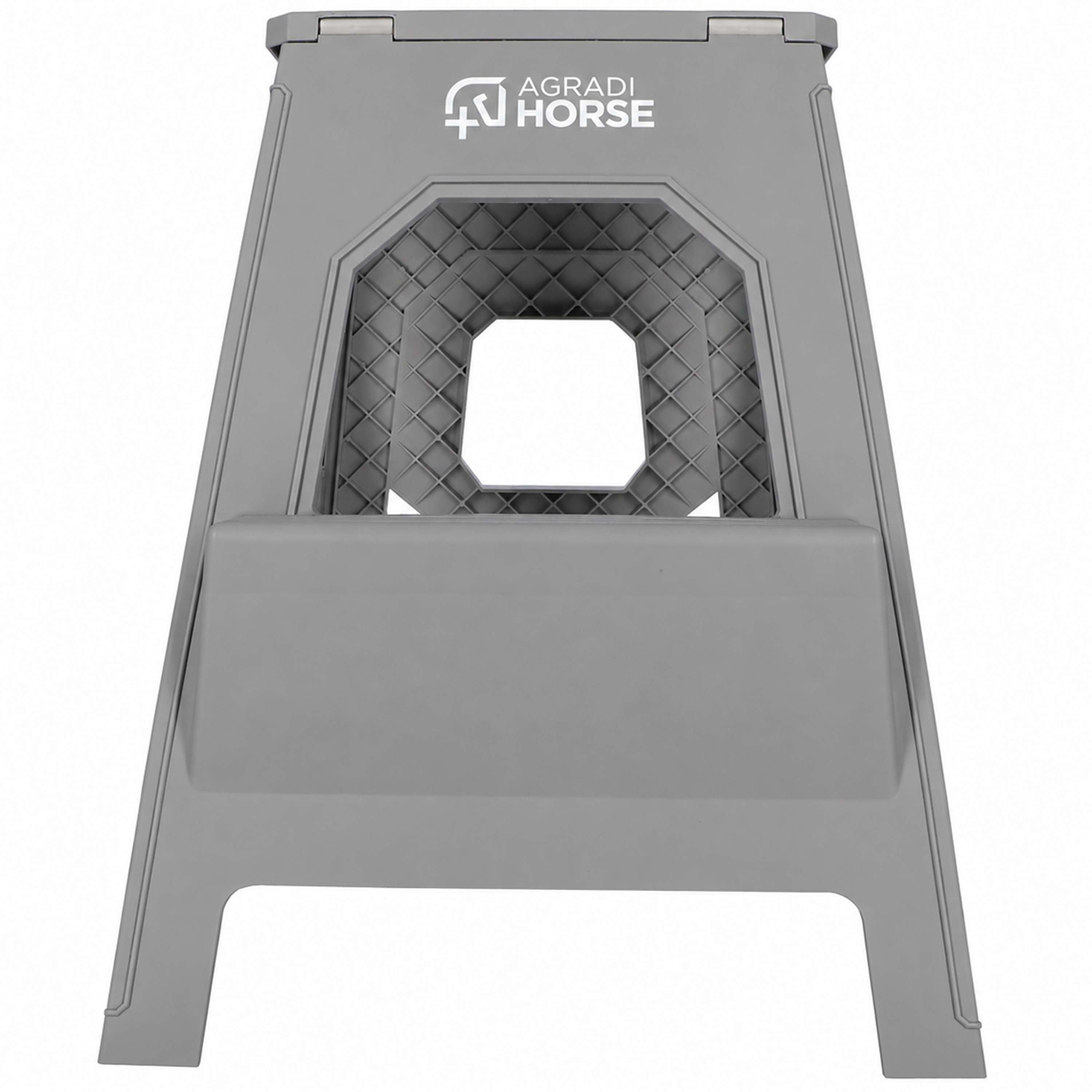 Agradi Horse Aufstiegshilfe Faltbar Grau