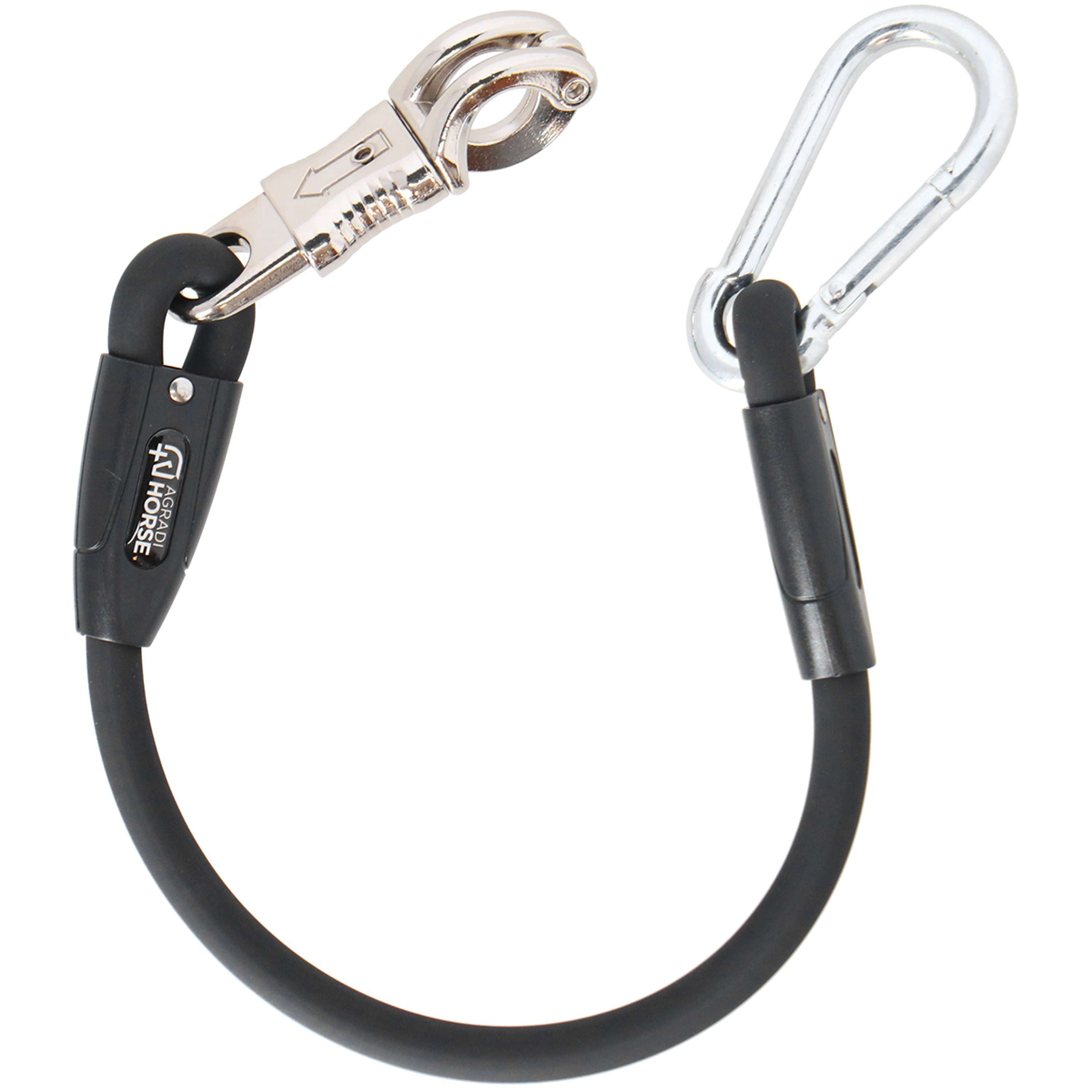 Agradi Horse Anbindestrick Silicone Schwarz