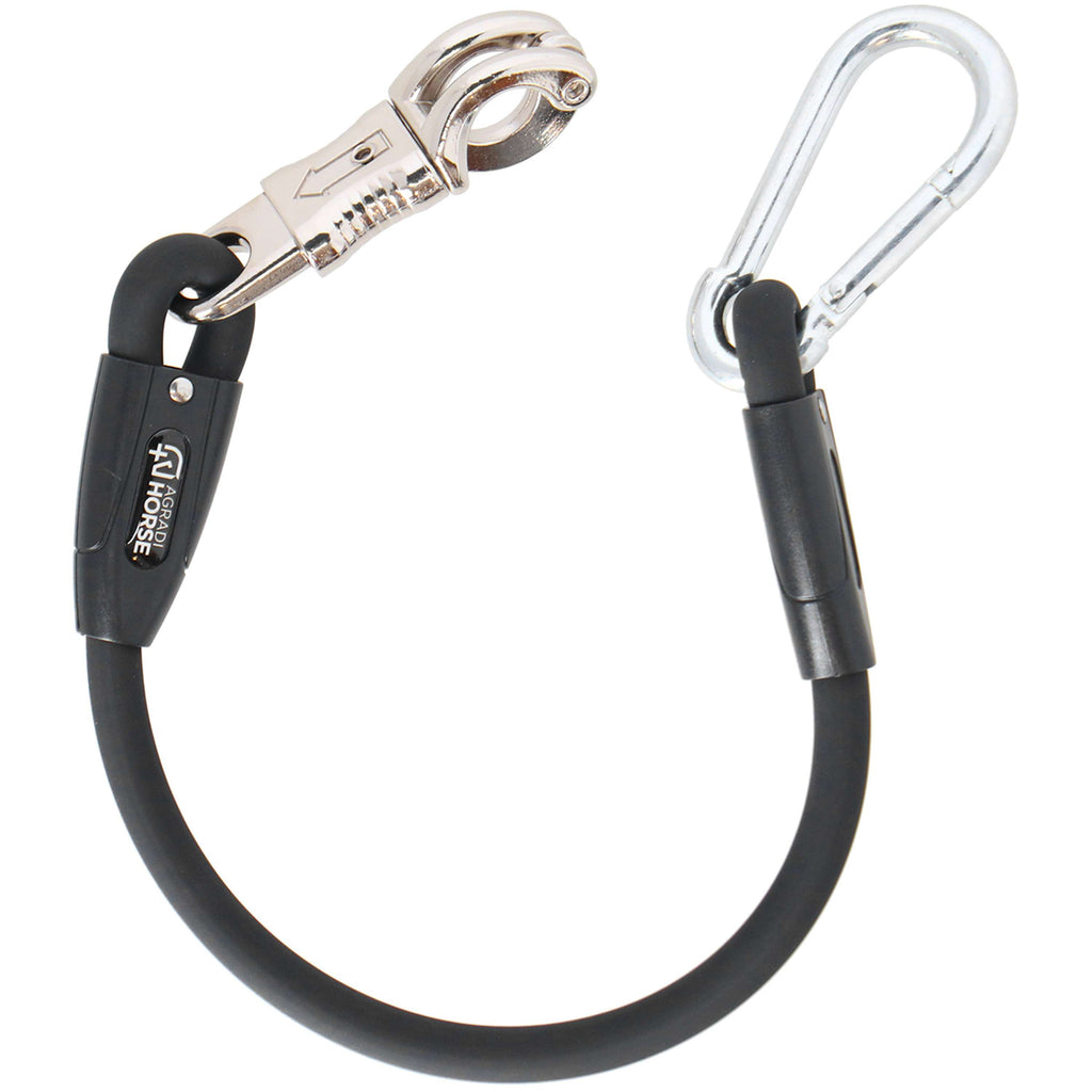 Agradi Horse Anbindestrick Silicone Schwarz