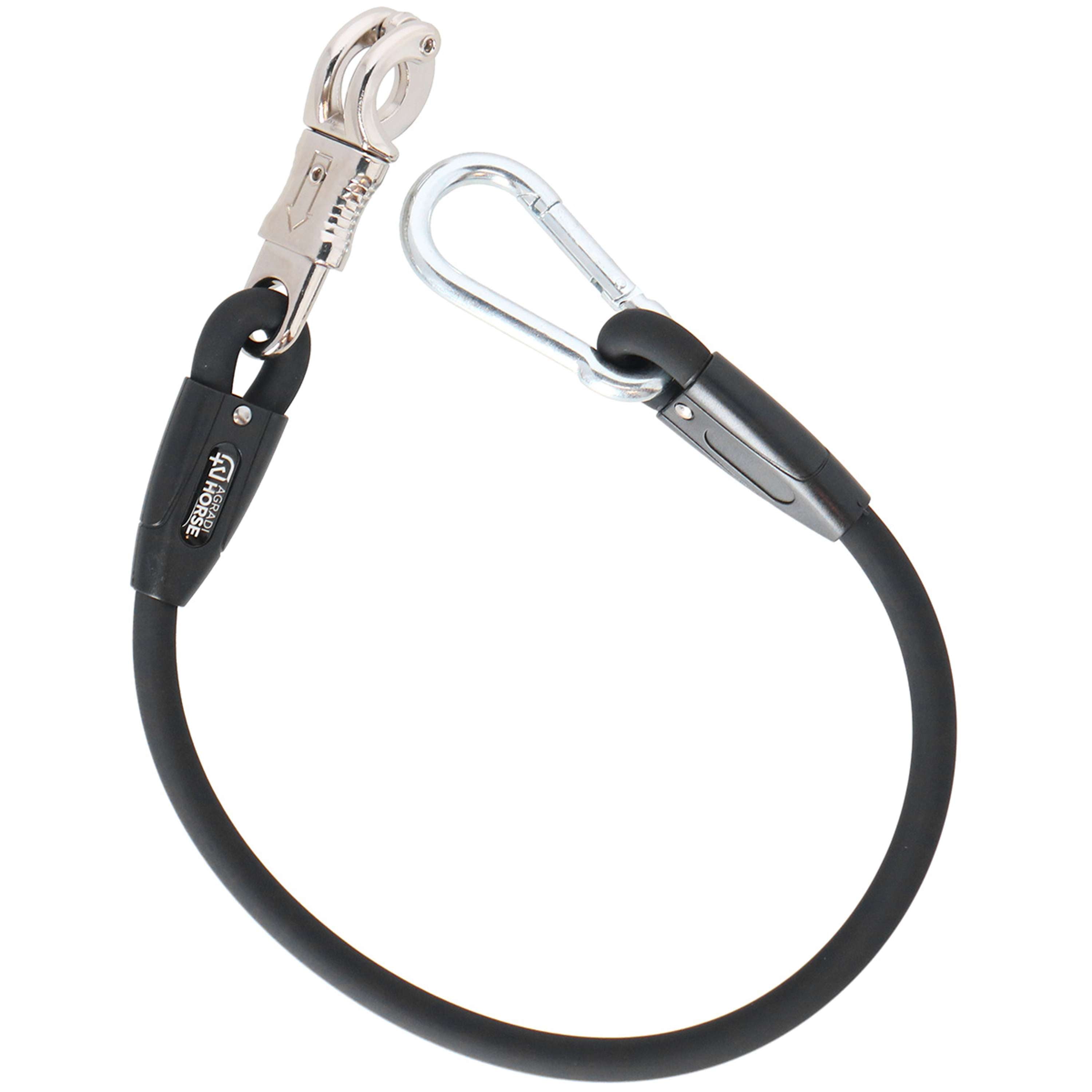 Agradi Horse Anbindestrick Silicone Schwarz