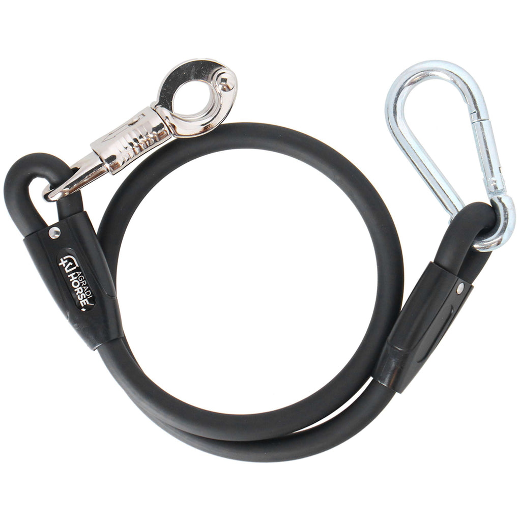 Agradi Horse Anbindestrick Silicone Schwarz