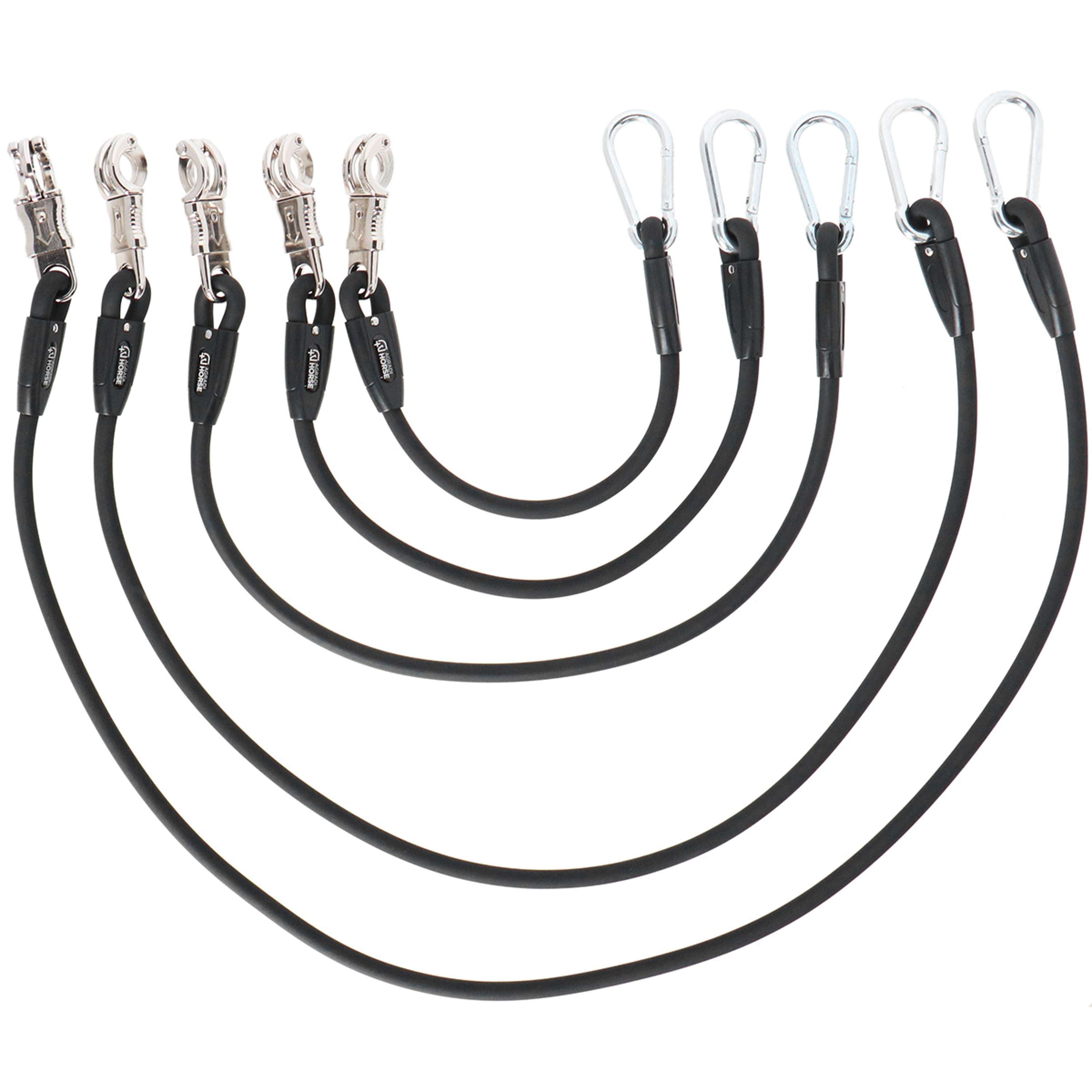 Agradi Horse Anbindestrick Silicone Schwarz