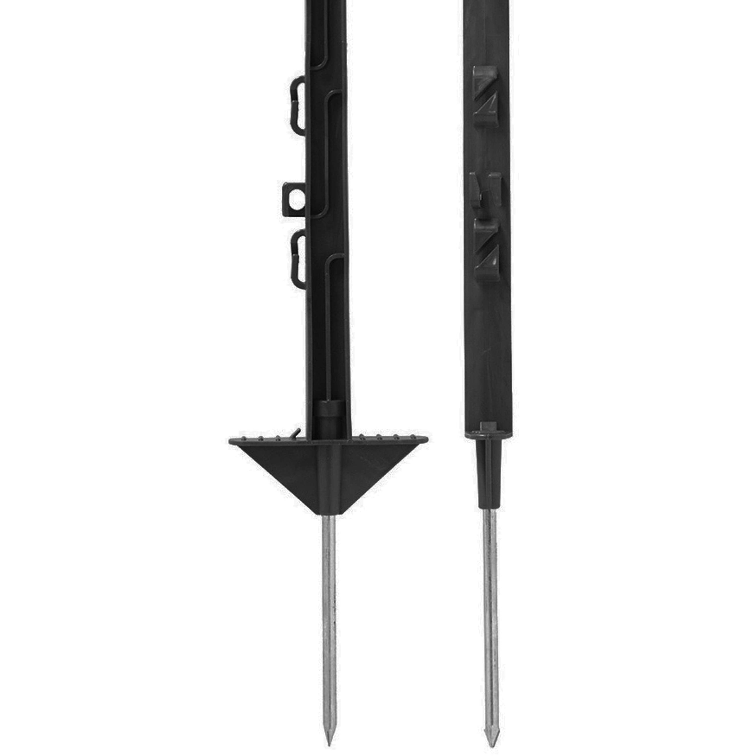 Agradi Power Weidepfahl Classic Doppel 150cm 20 Stück Schwarz