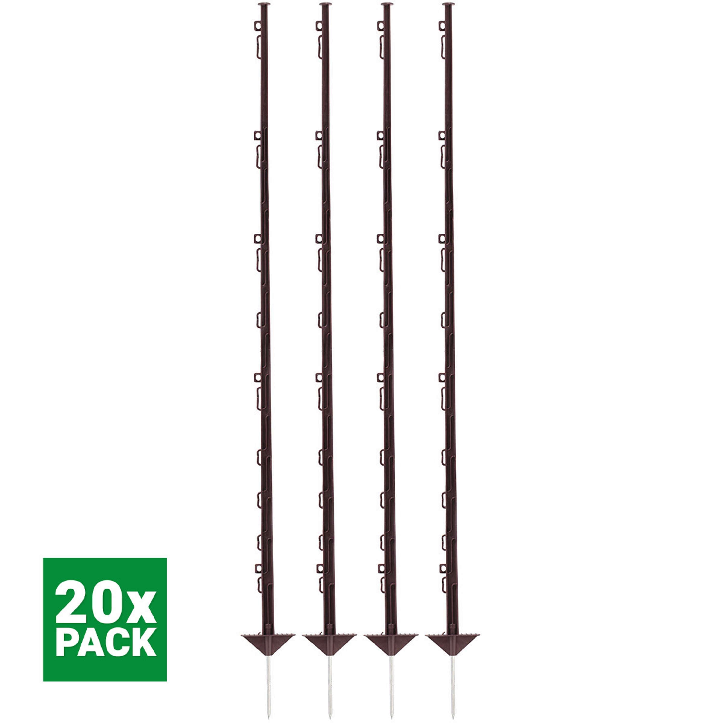 Agradi Power Weidepfahl Classic Doppel 150cm 20 Stück Braun