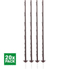 Agradi Power Weidepfahl Classic Doppel 150cm 20 Stück Braun