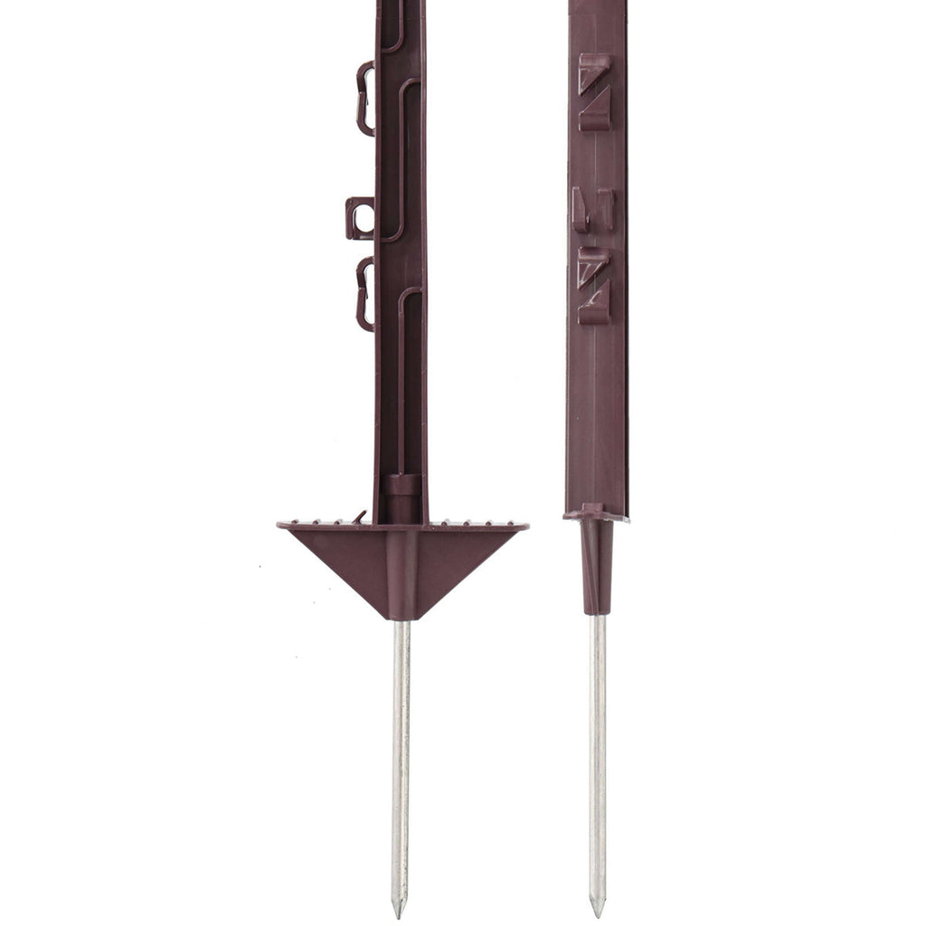 Agradi Power Weidepfahl Classic Doppel 125cm 20 Stück Braun