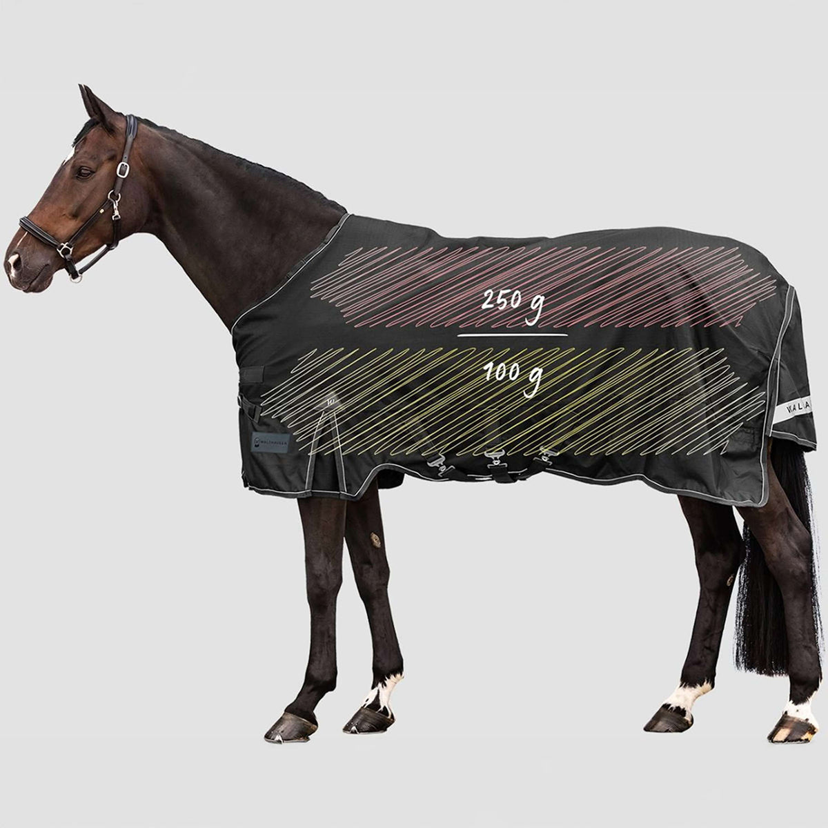 Waldhausen Outdoordecke Scandic Multi-Layer 100/250g Schwarz