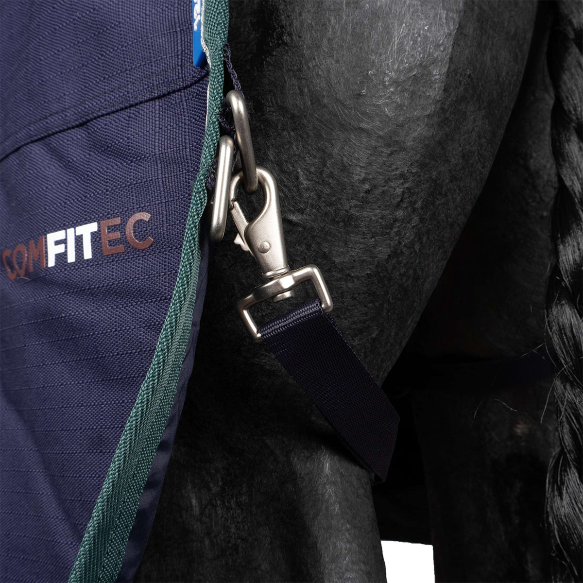 WeatherBeeta ComFiTec Plus Dynamic Turnout Detach-A-Neck 100g Navy/Forest Green