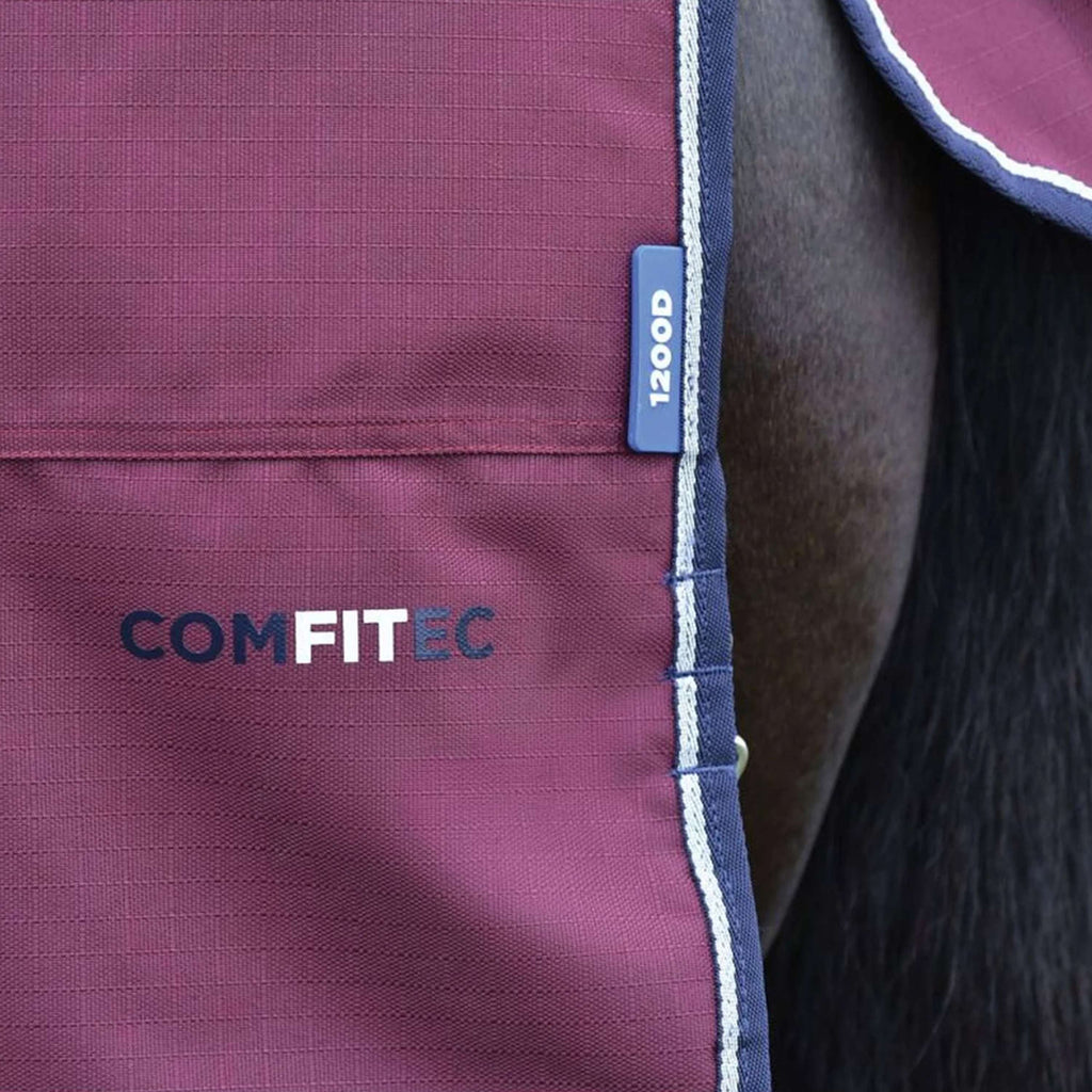 WeatherBeeta ComFiTec Essential Turnout Detach-A-Neck 50g Burgund/Navy