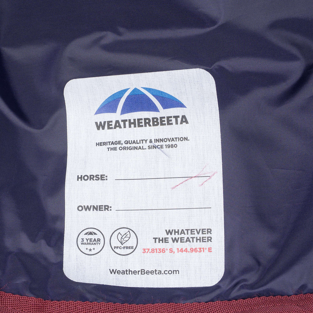 WeatherBeeta ComFiTec Essential Turnout Combo 50g Navy/Burgundy