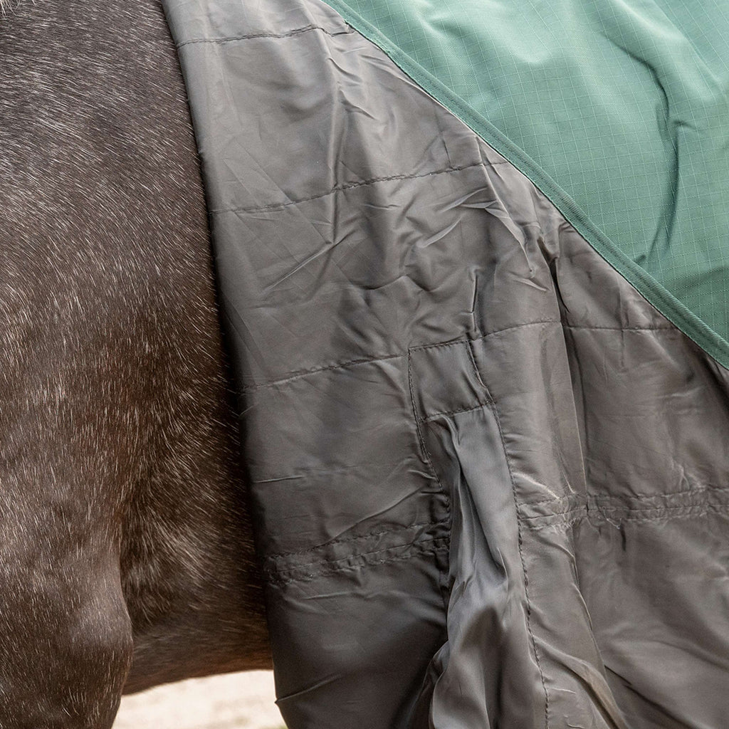 Agradi Horse Outdoordecke 1200D 150gr Reflektierende Paspelierung Grün