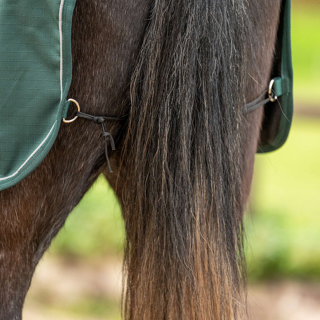 Agradi Horse Ausreitdecke 1200D Reflektierende Paspelierung Grün